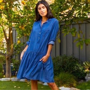 Grayson Changemaker Dress Sz 3 / Med Liquid Blue Chambray Denim Discontinued